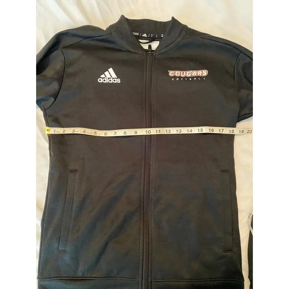 Adidas Cougars Softball Black Track Jacket Size Small